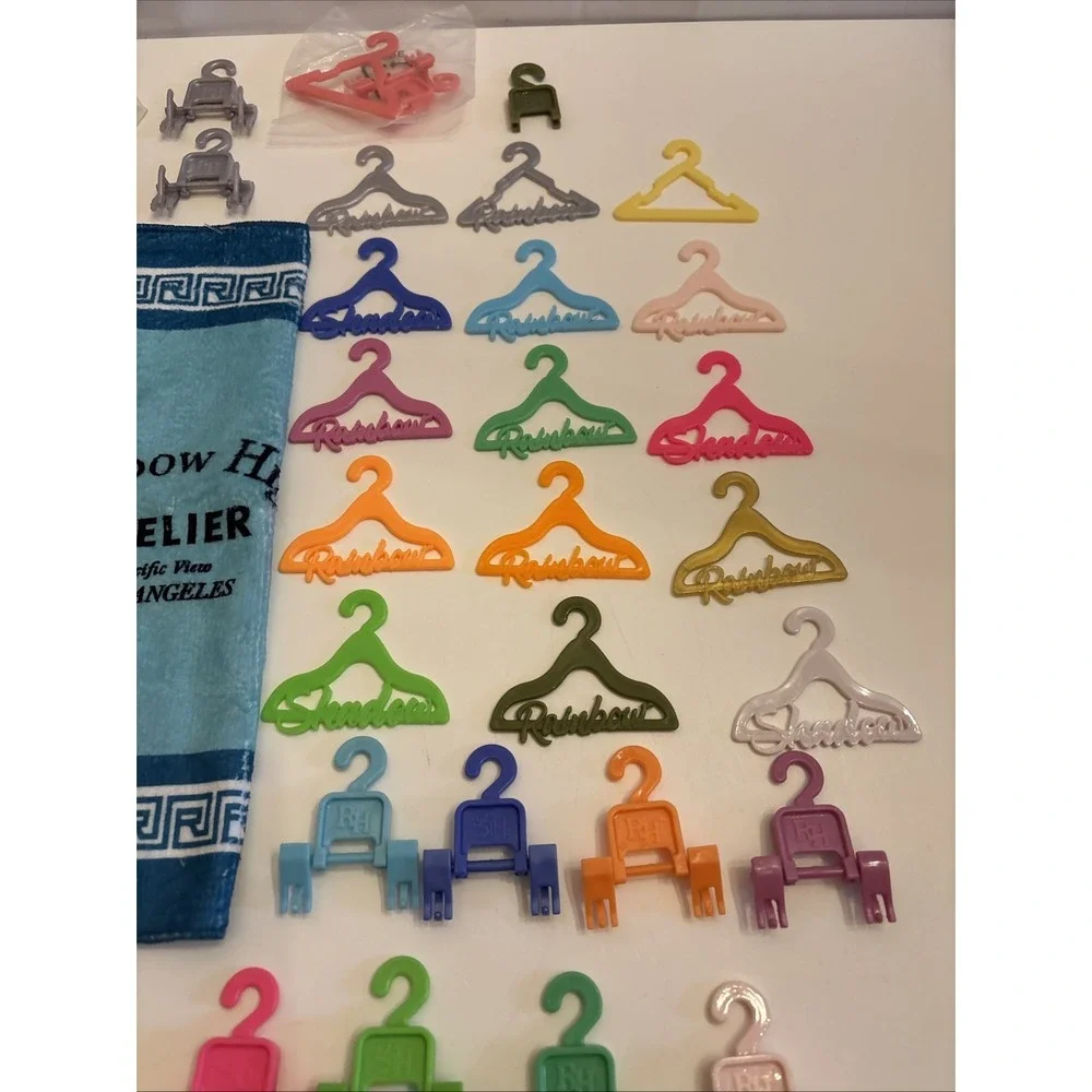 Rainbow High Accessory Lot Towels, Hangers, Makeup,‎ Computer, Phone, Ect New